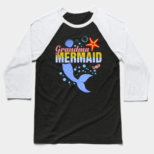 Grandma mermaid Baseball T-Shirt